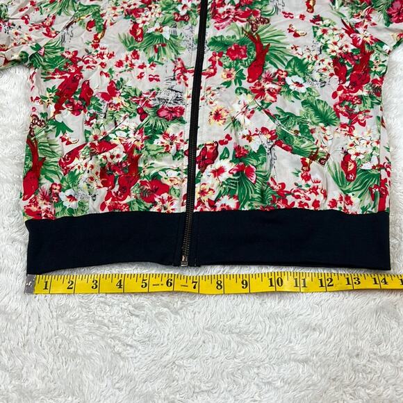 Twiggy London lightweight floral print zip up jacket, size xs - Picture 6 of 8